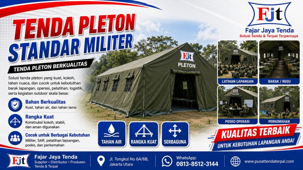 Tenda Pleton Standar Militer